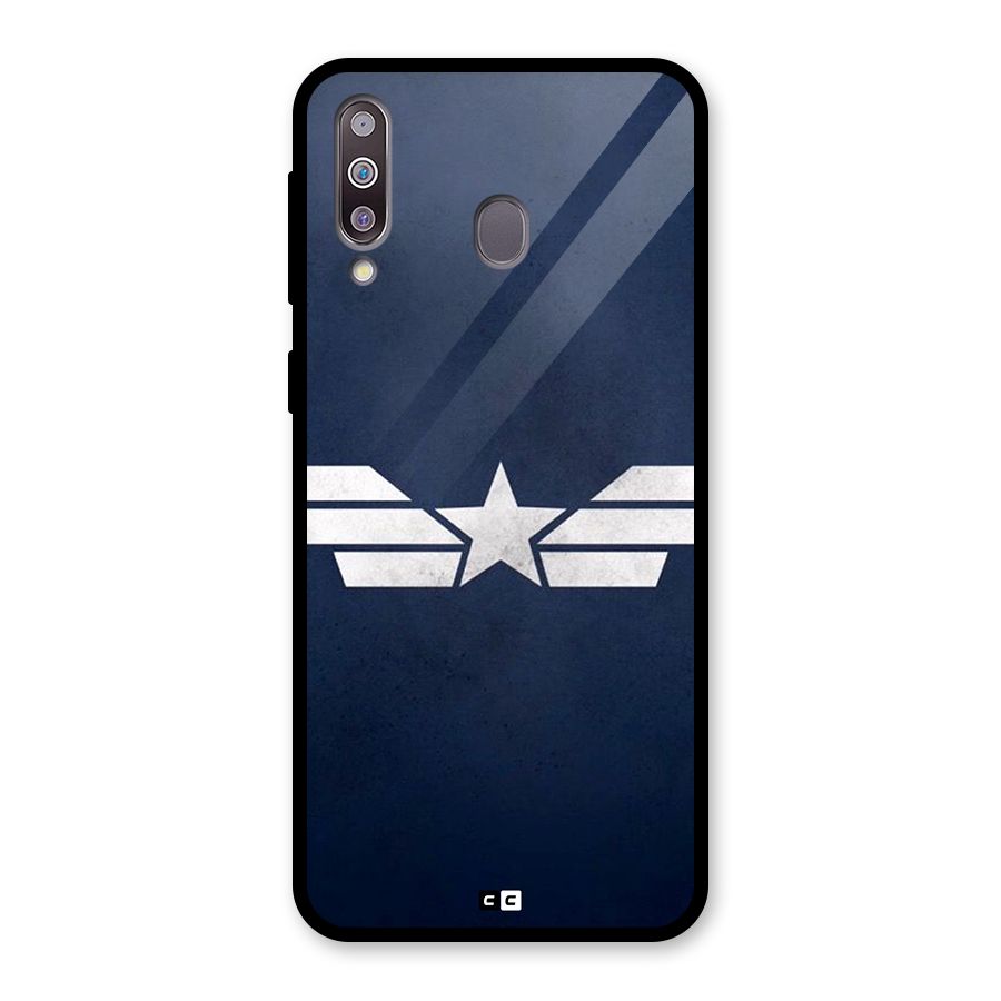 American Shield Glass Back Case for Galaxy M30