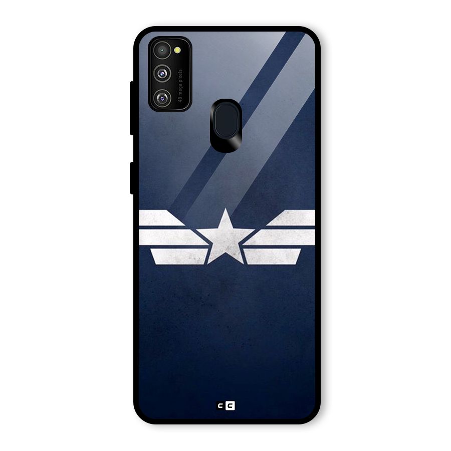 American Shield Glass Back Case for Galaxy M30s