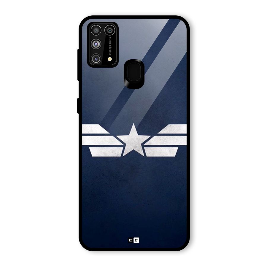 American Shield Glass Back Case for Galaxy M31