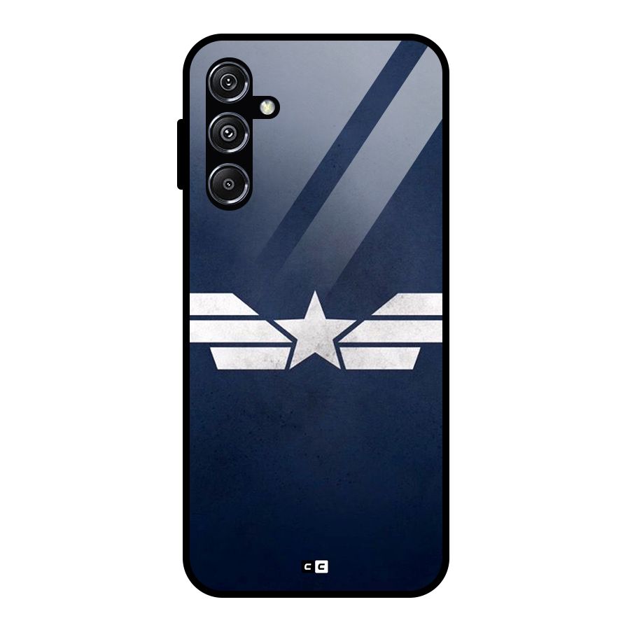 American Shield Glass Back Case for Galaxy M34 5G