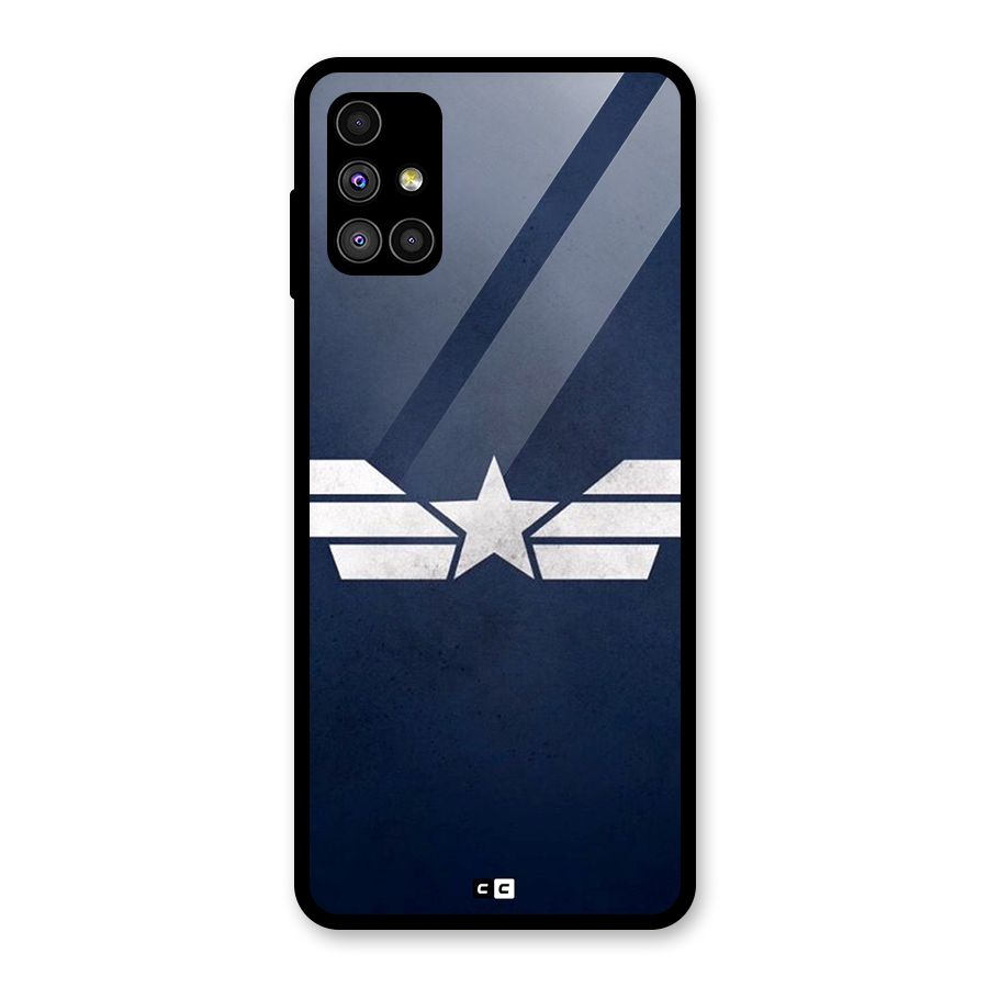 American Shield Glass Back Case for Galaxy M51