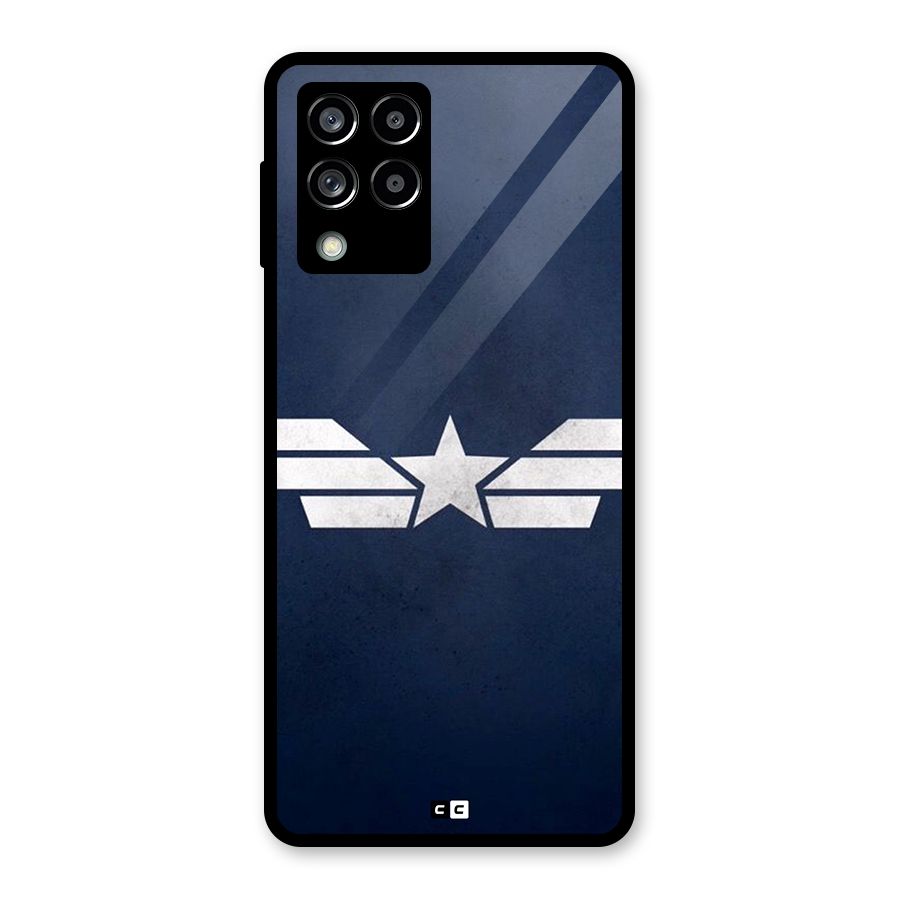 American Shield Glass Back Case for Galaxy M53 5G