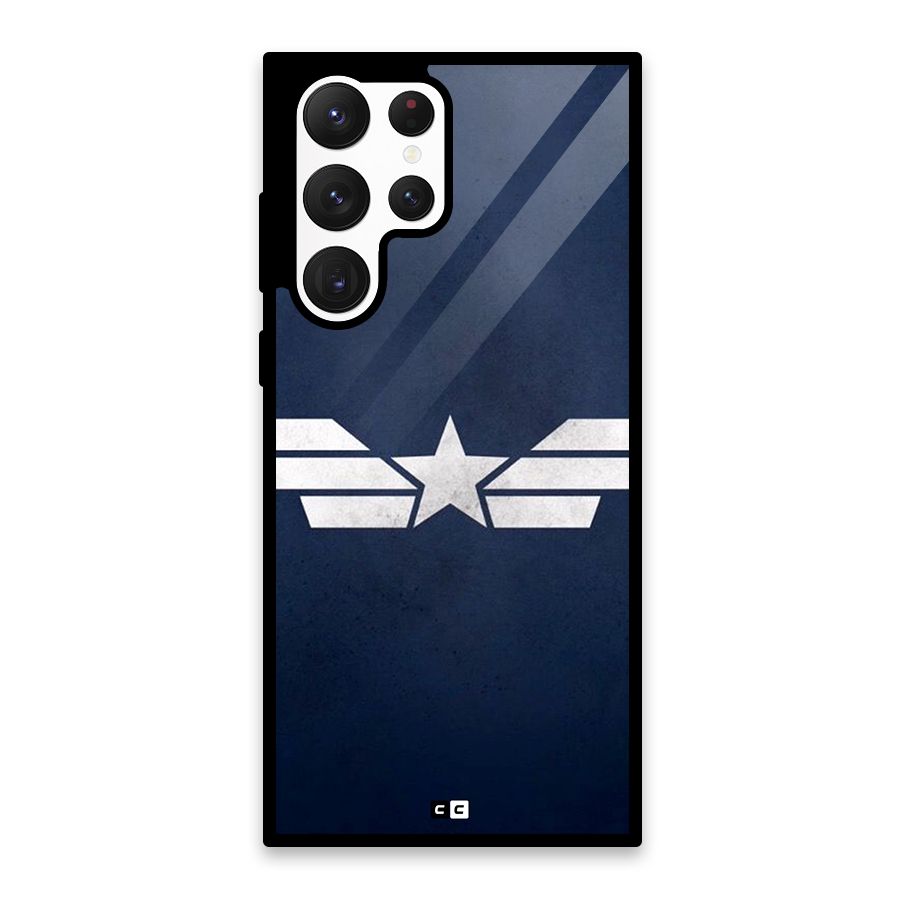 American Shield Glass Back Case for Galaxy S22 Ultra 5G