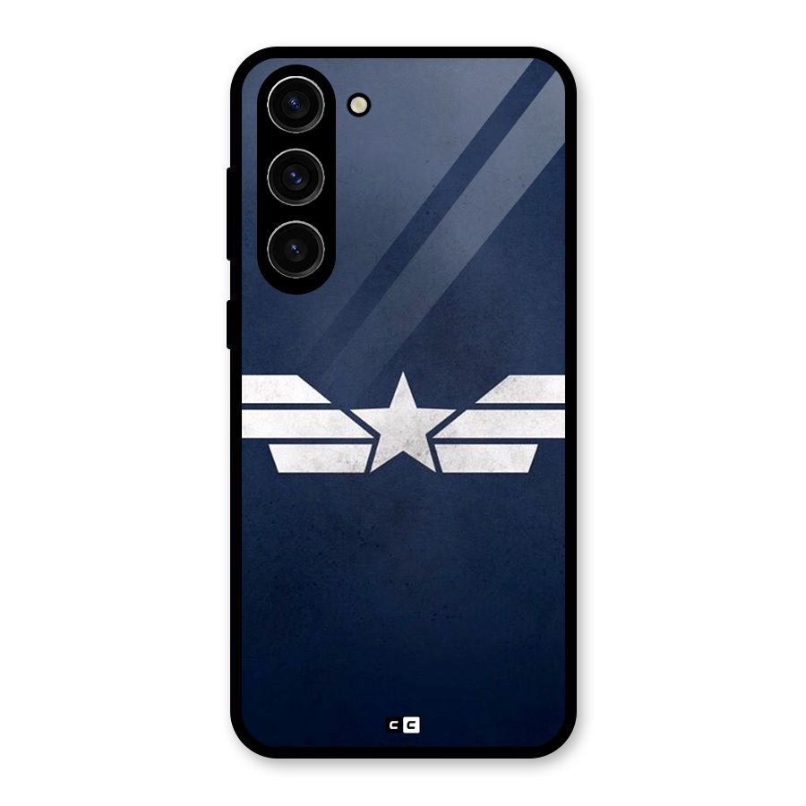 American Shield Glass Back Case for Galaxy S23 Plus