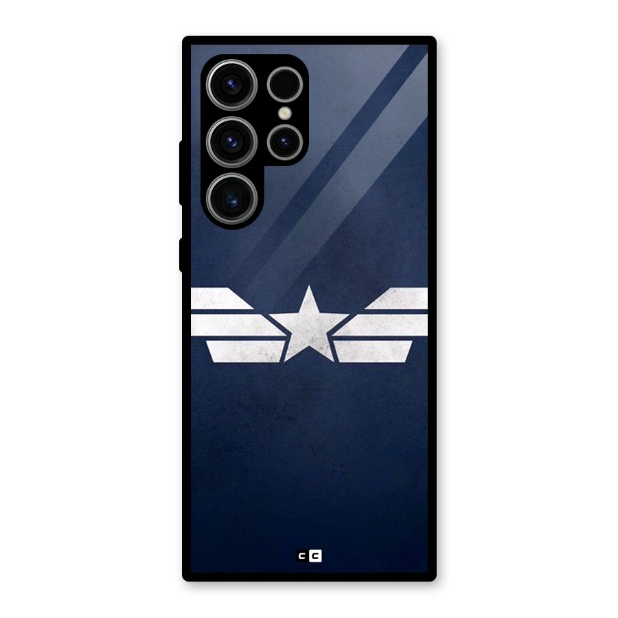 American Shield Glass Back Case for Galaxy S23 Ultra