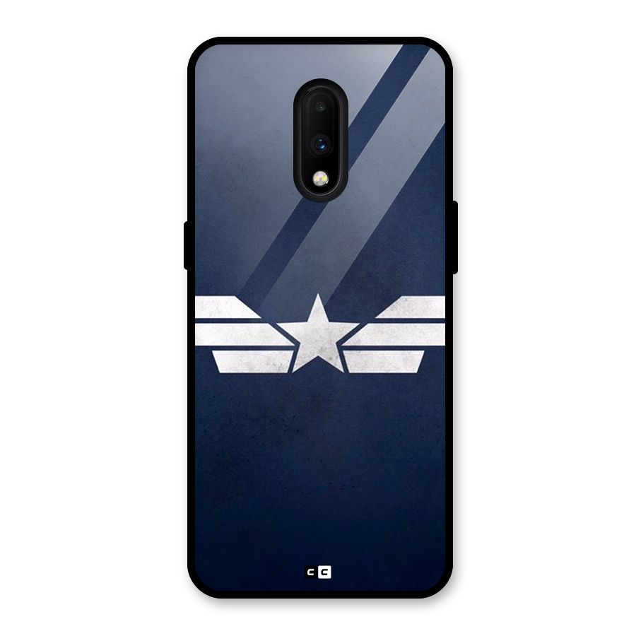 American Shield Glass Back Case for OnePlus 7