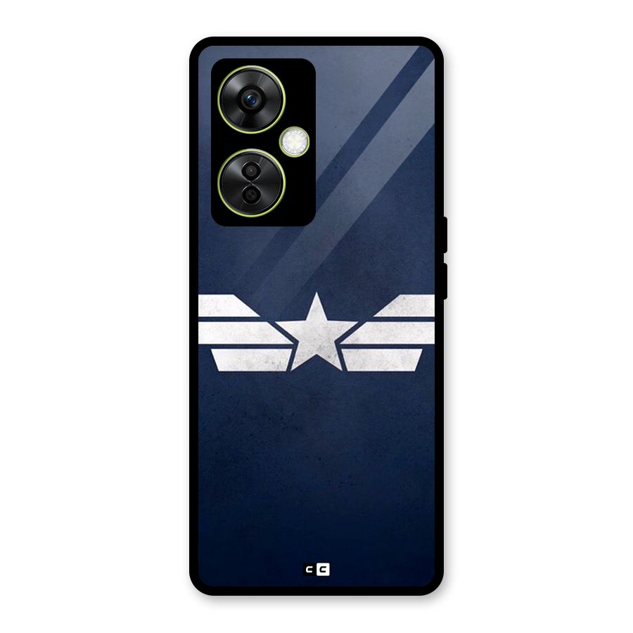 American Shield Glass Back Case for OnePlus Nord CE 3 Lite