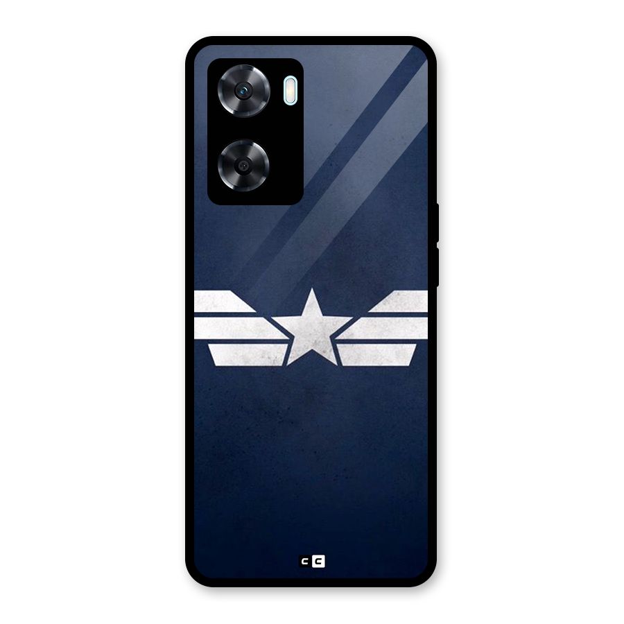 American Shield Glass Back Case for Oppo A77s