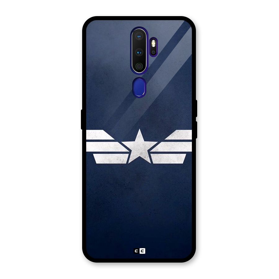 American Shield Glass Back Case for Oppo A9 (2020)