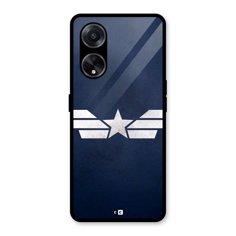 American Shield Glass Back Case for Oppo F23