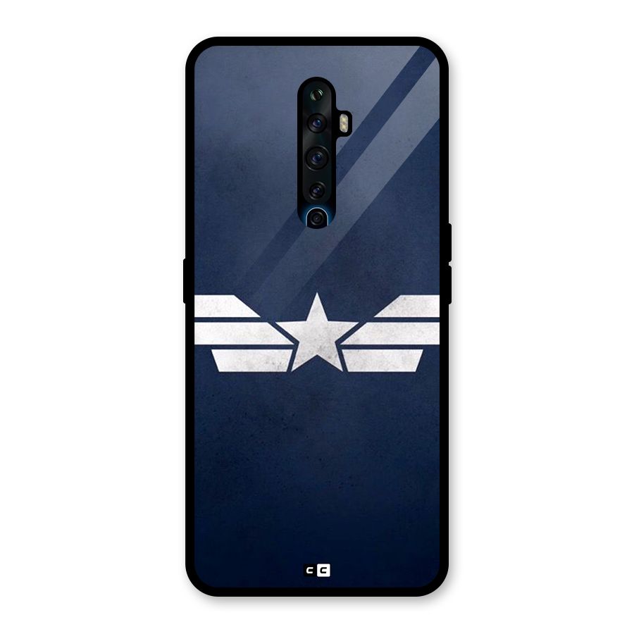 American Shield Glass Back Case for Oppo Reno2 F