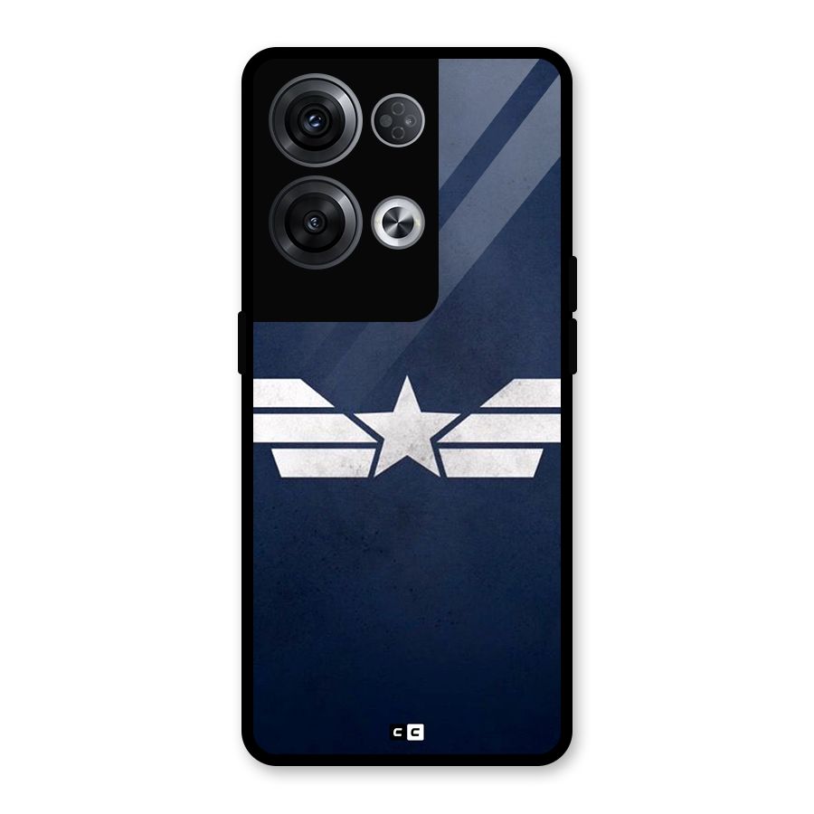 American Shield Glass Back Case for Oppo Reno8 Pro 5G