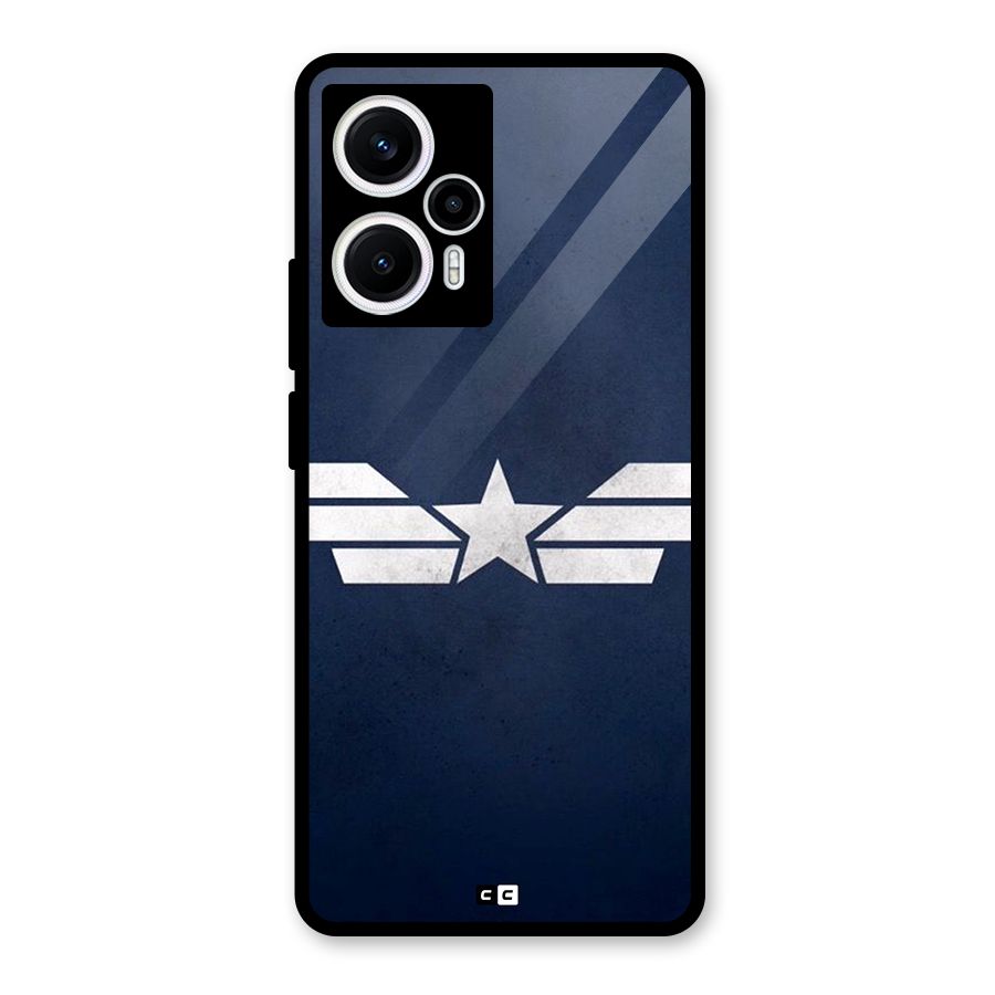 American Shield Glass Back Case for Poco F5