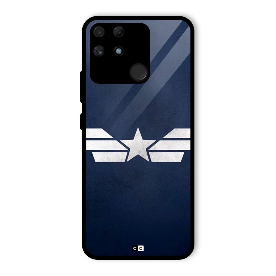 American Shield Glass Back Case for Realme Narzo 50A