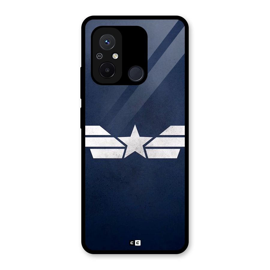 American Shield Glass Back Case for Redmi 12C