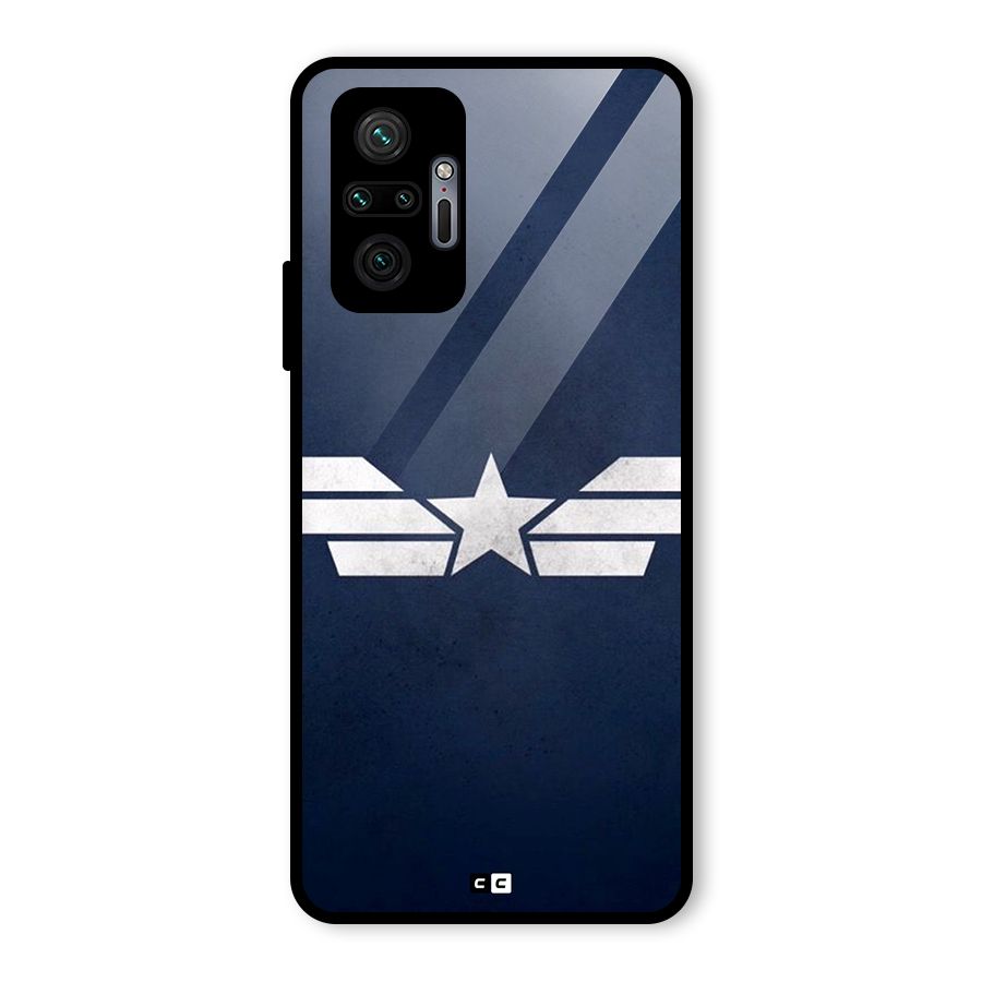 American Shield Glass Back Case for Redmi Note 10 Pro Max