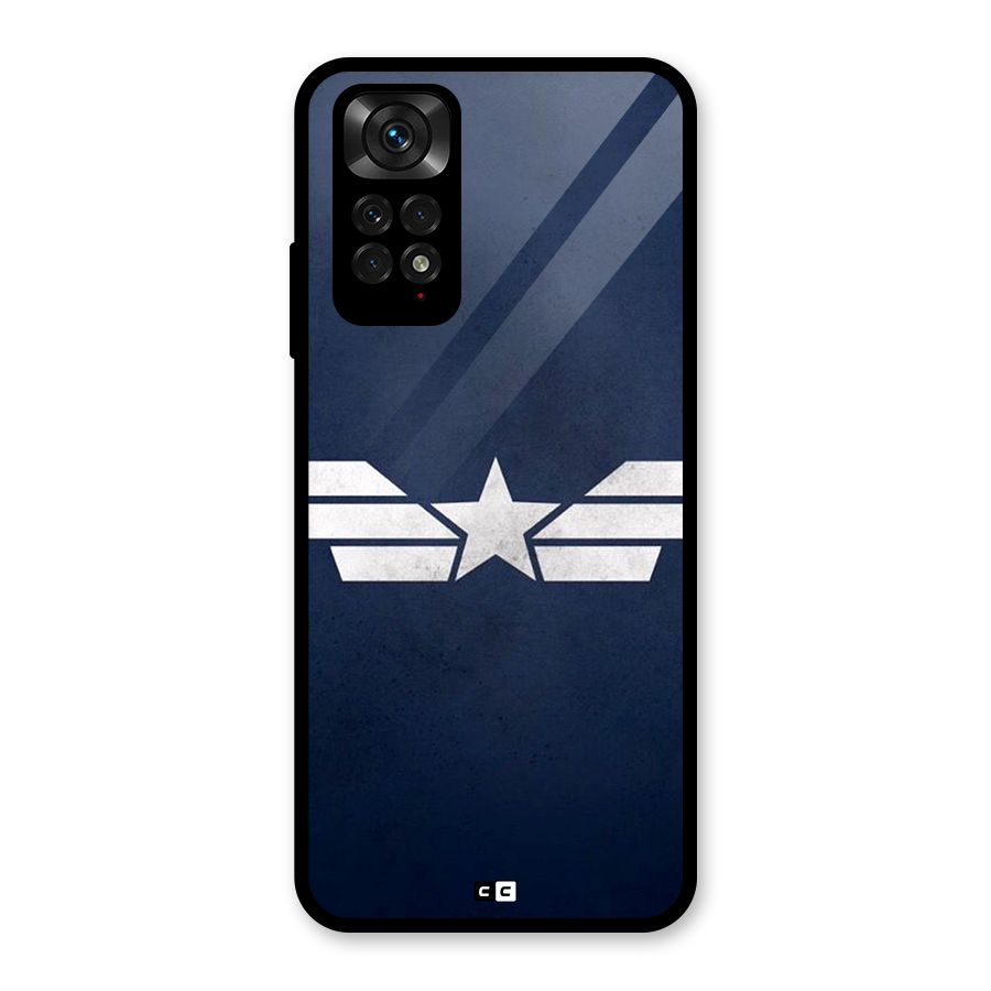 American Shield Glass Back Case for Redmi Note 11S