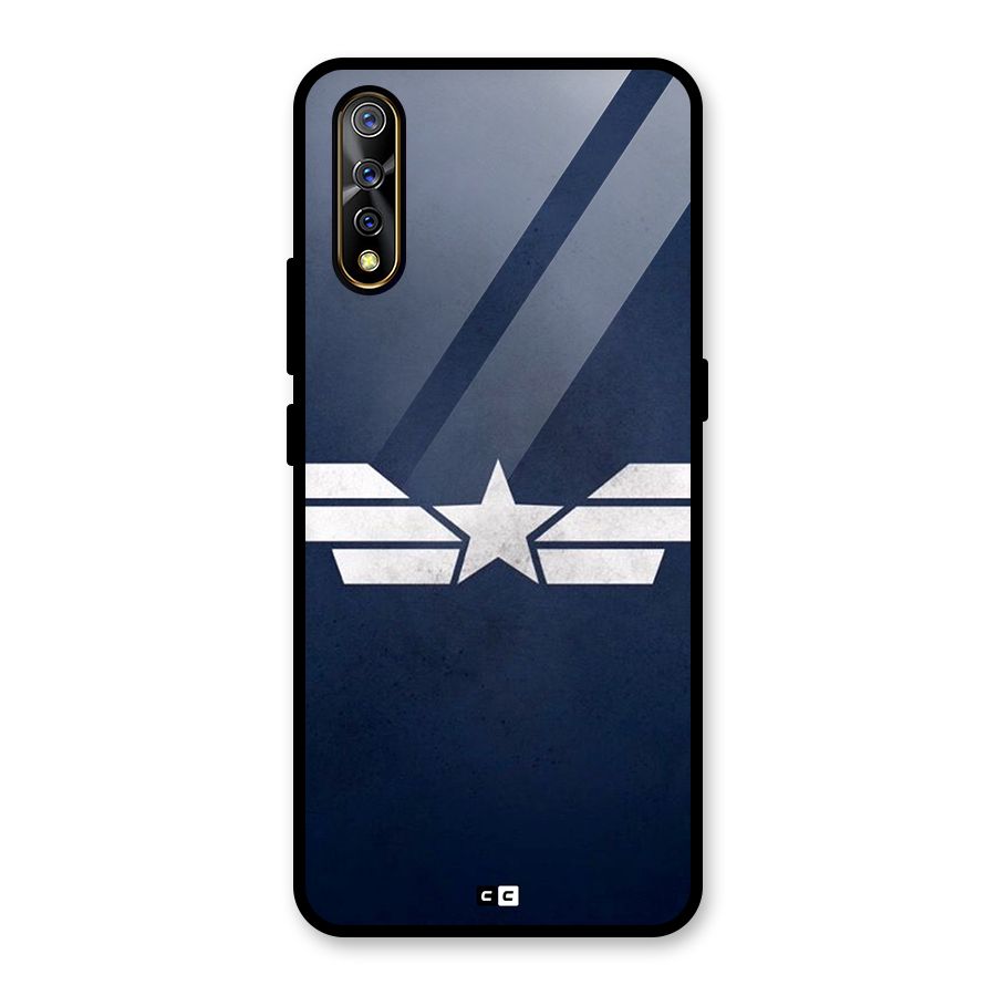 American Shield Glass Back Case for Vivo S1