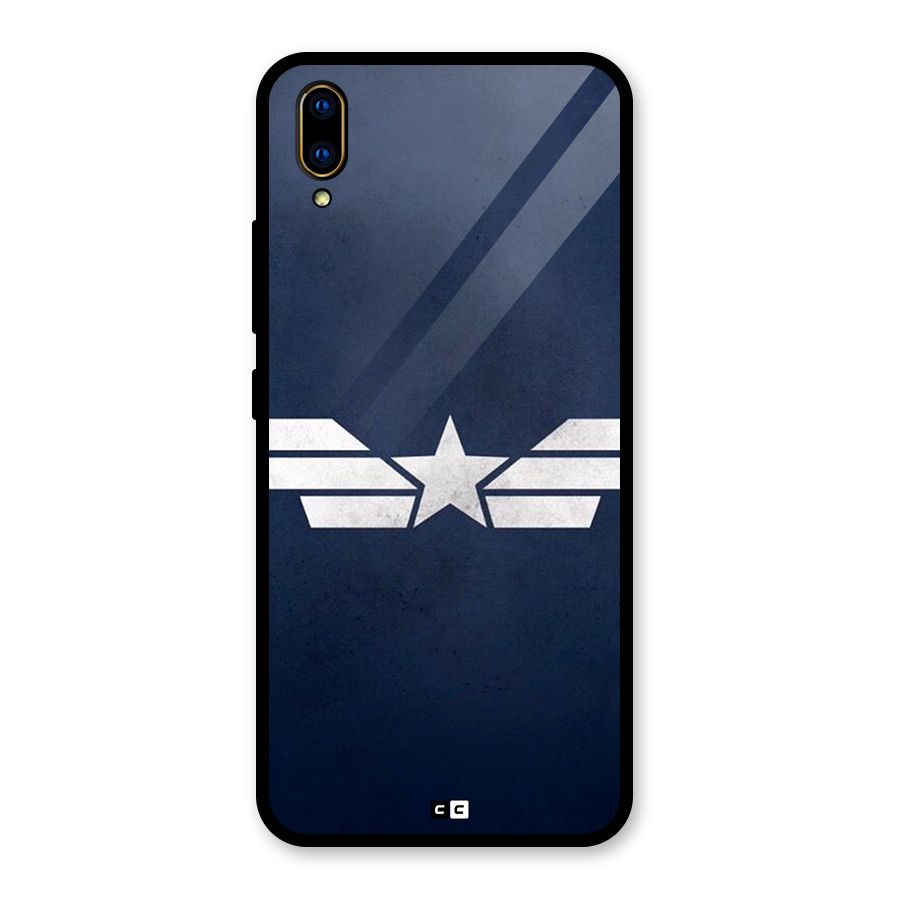 American Shield Glass Back Case for Vivo V11 Pro