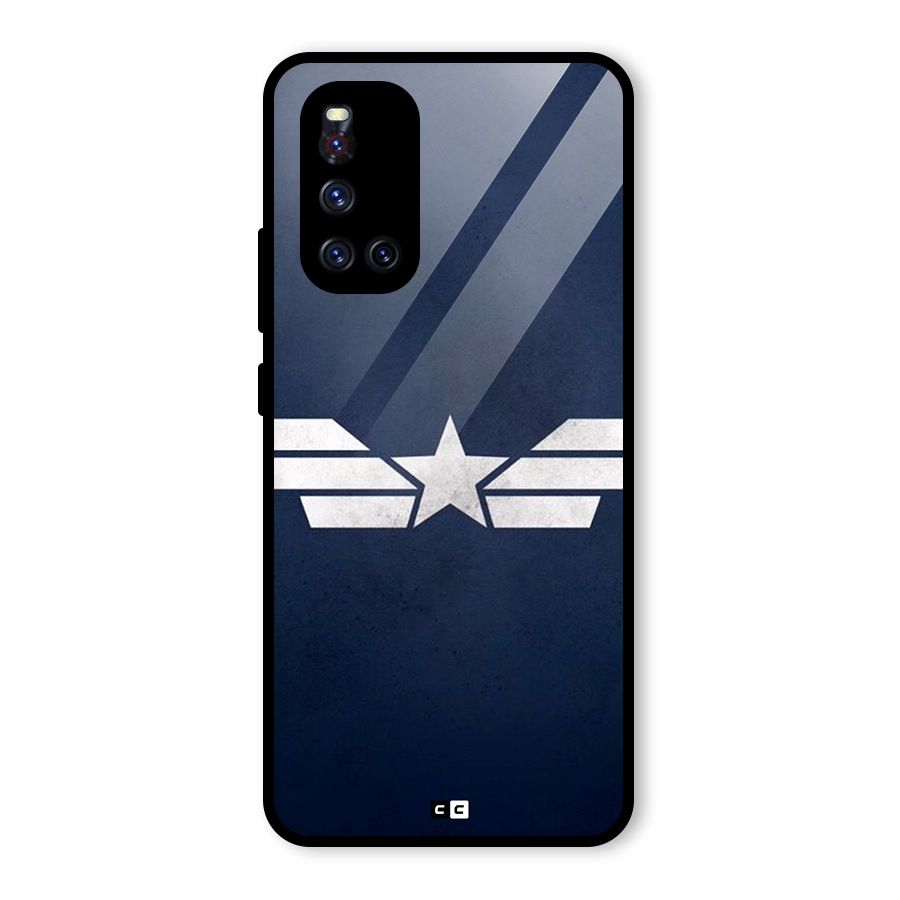 American Shield Glass Back Case for Vivo V19