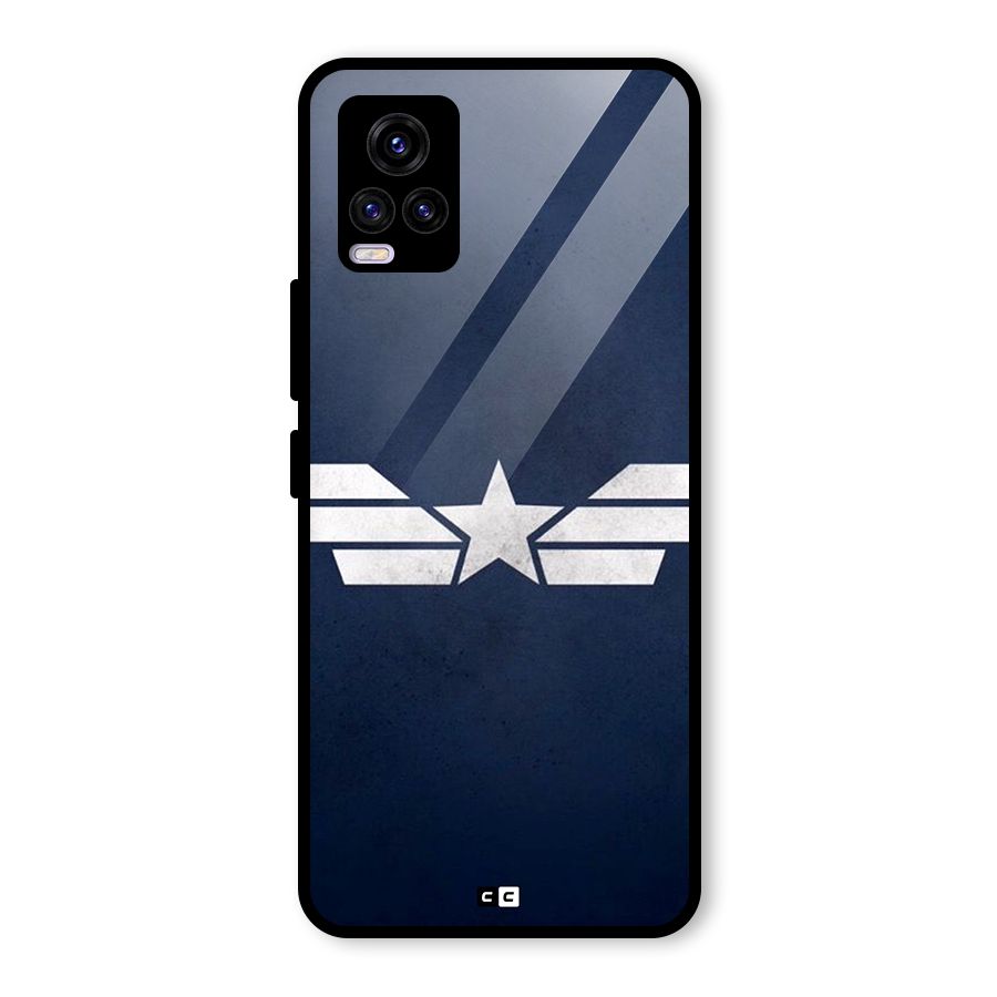 American Shield Glass Back Case for Vivo V20