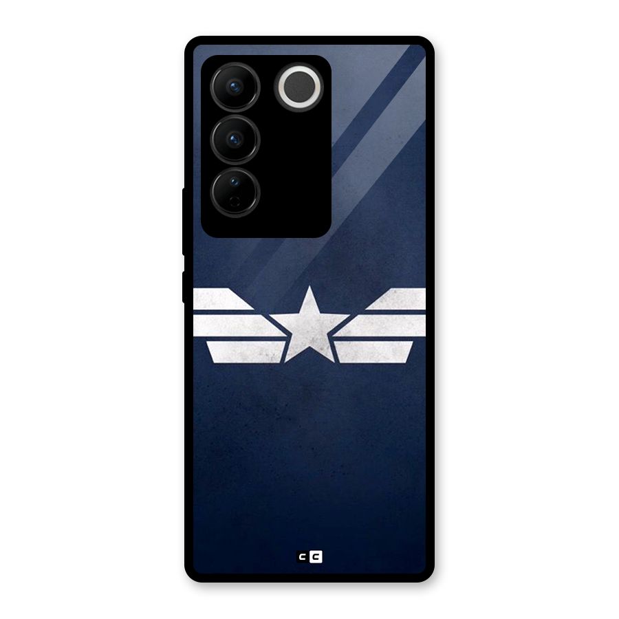 American Shield Glass Back Case for Vivo V27