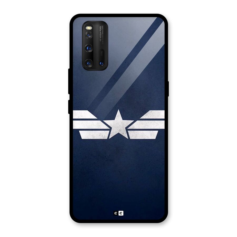 American Shield Glass Back Case for Vivo iQOO 3