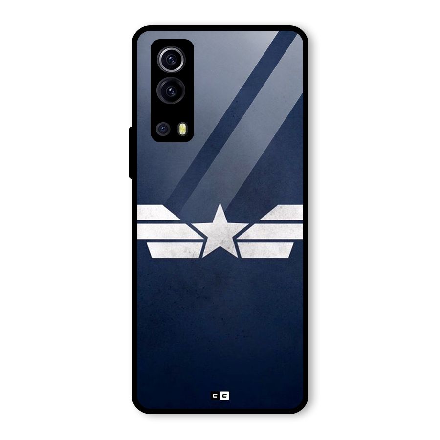 American Shield Glass Back Case for Vivo iQOO Z3