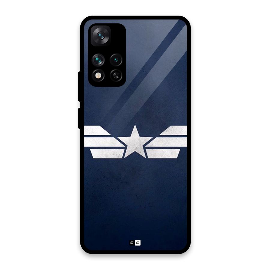 American Shield Glass Back Case for Xiaomi 11i 5G