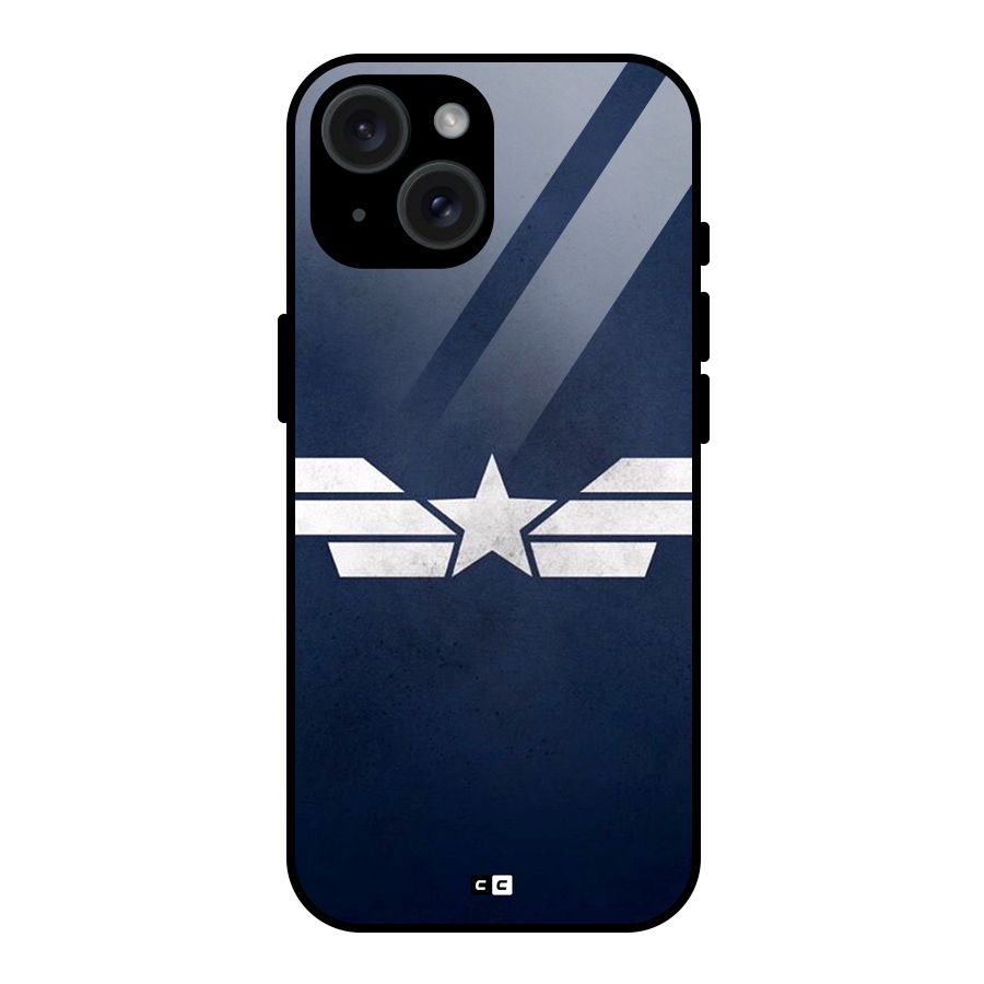American Shield Glass Back Case for iPhone 15