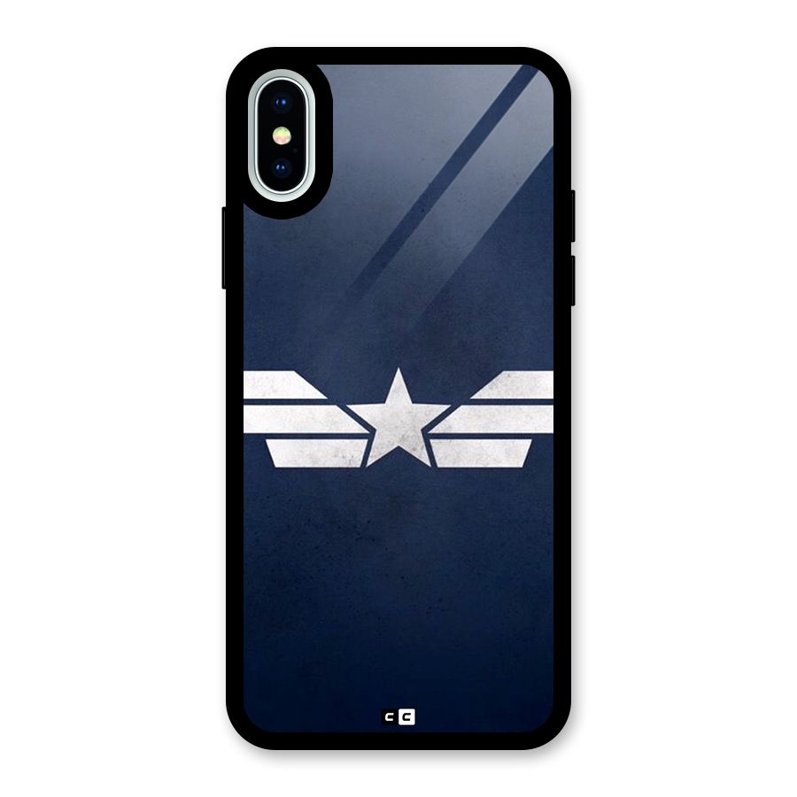 American Shield Glass Back Case for iPhone XS