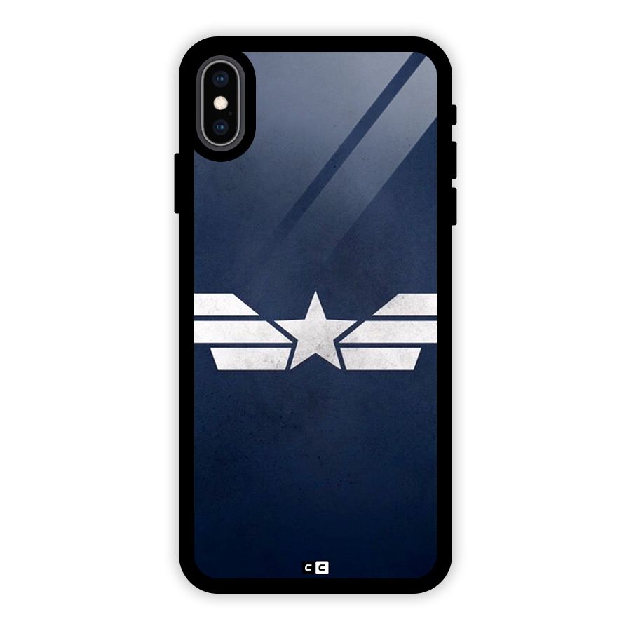 American Shield Glass Back Case for iPhone XS Max