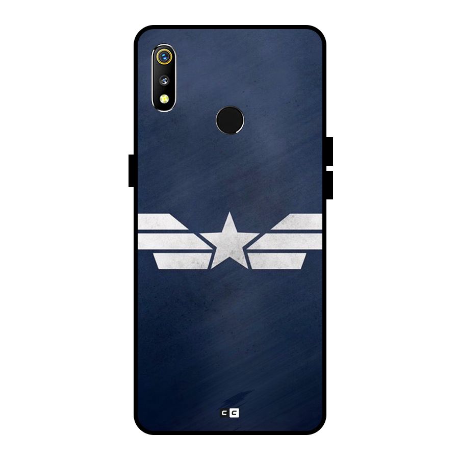 American Shield Metal Back Case for Realme 3i