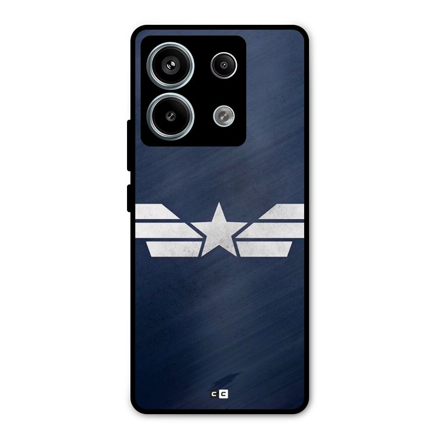 American Shield Metal Back Case for Redmi Note 13 Pro 5G