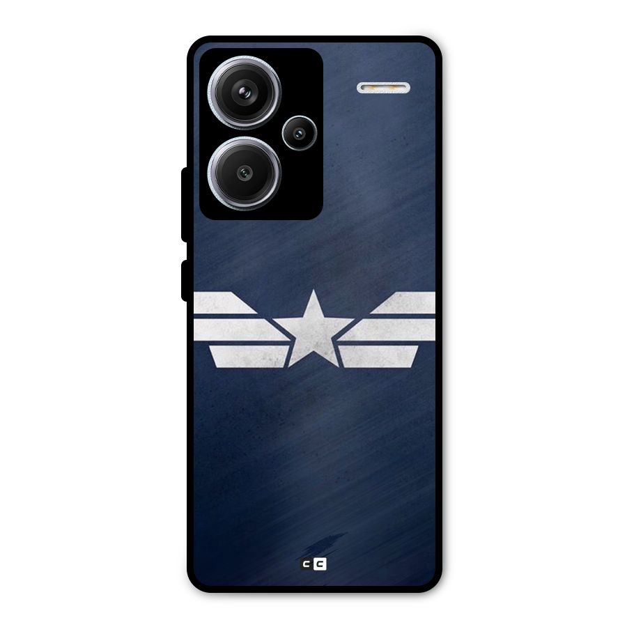 American Shield Metal Back Case for Redmi Note 13 Pro Plus