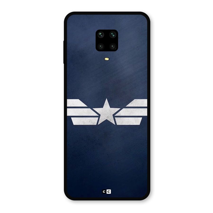 American Shield Metal Back Case for Redmi Note 9 Pro