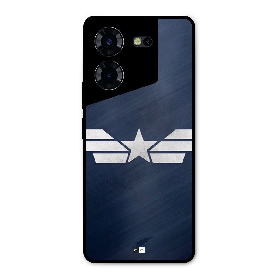 American Shield Metal Back Case for Tecno Pova 5 Pro 5G