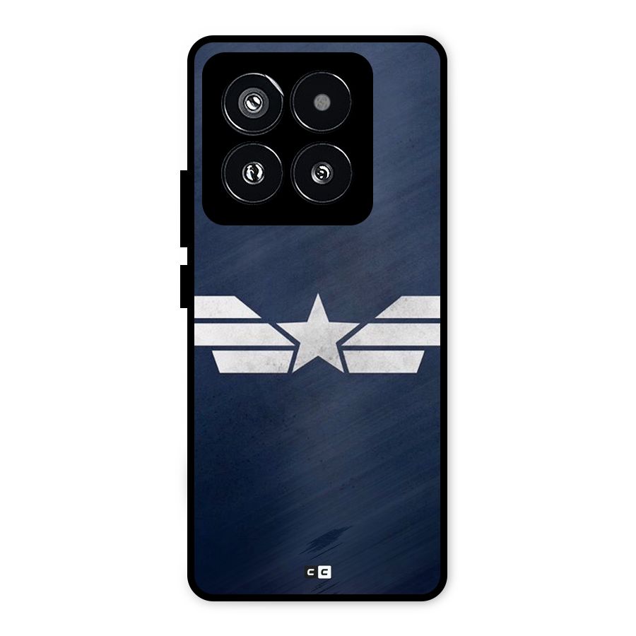 American Shield Metal Back Case for Xiaomi 14 Pro