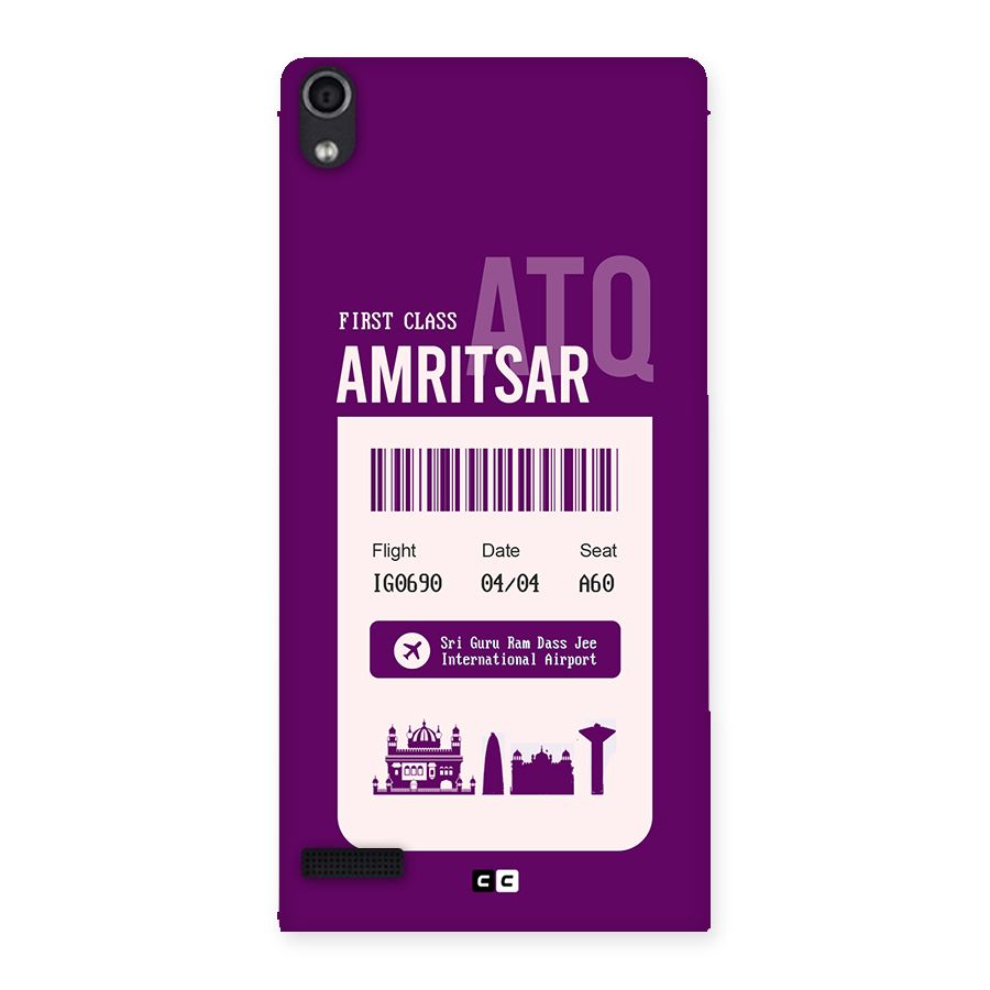 Amritsar Boarding Pass Back Case for Ascend P6