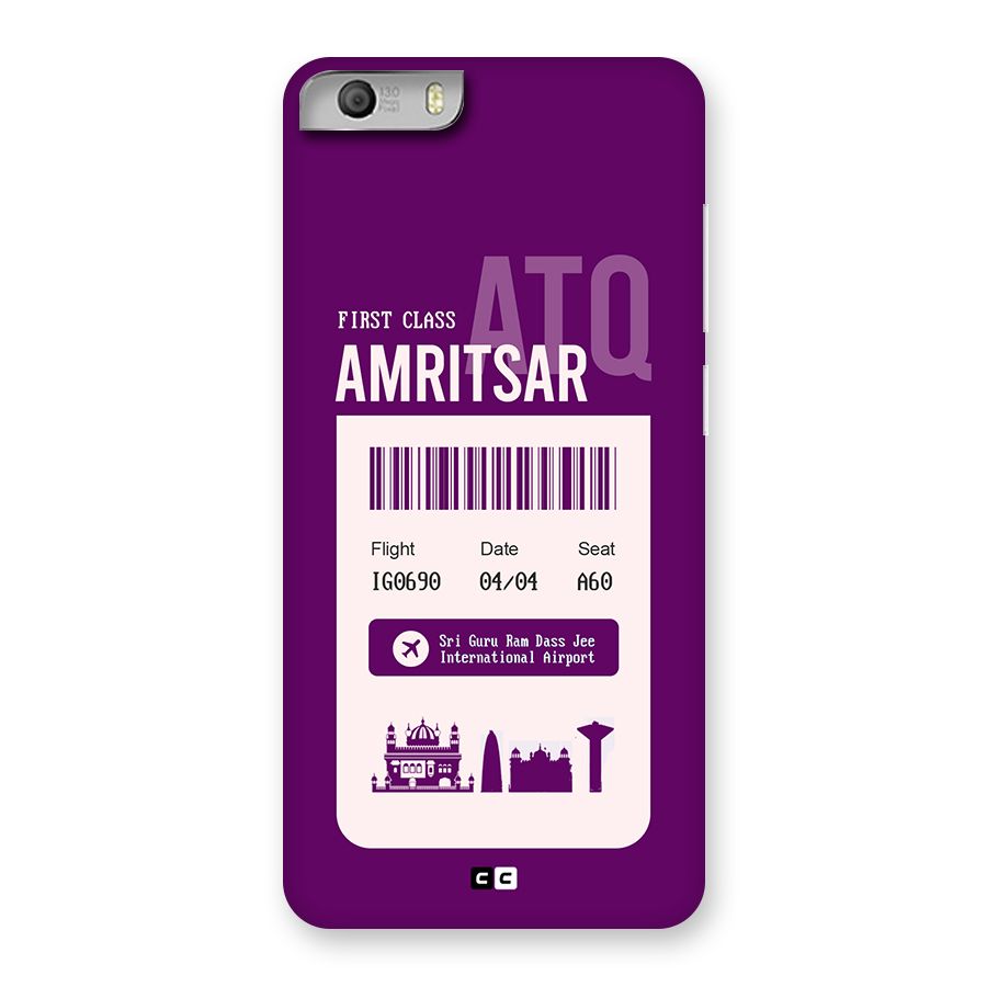 Amritsar Boarding Pass Back Case for Canvas Knight 2