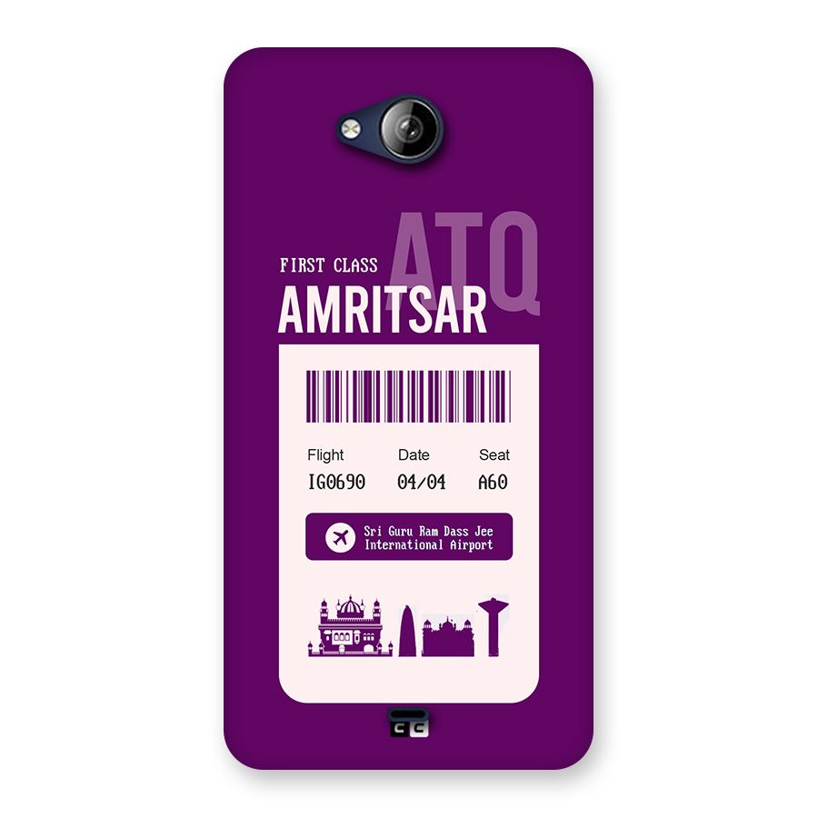 Amritsar Boarding Pass Back Case for Canvas Play Q355