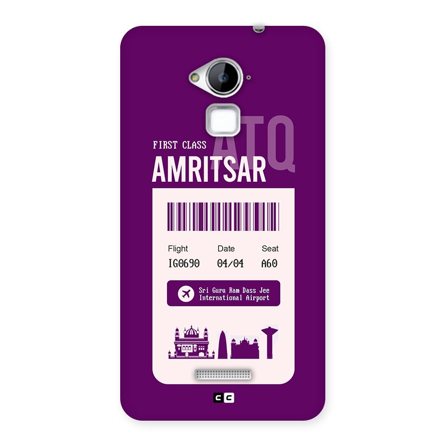 Amritsar Boarding Pass Back Case for Coolpad Note 3