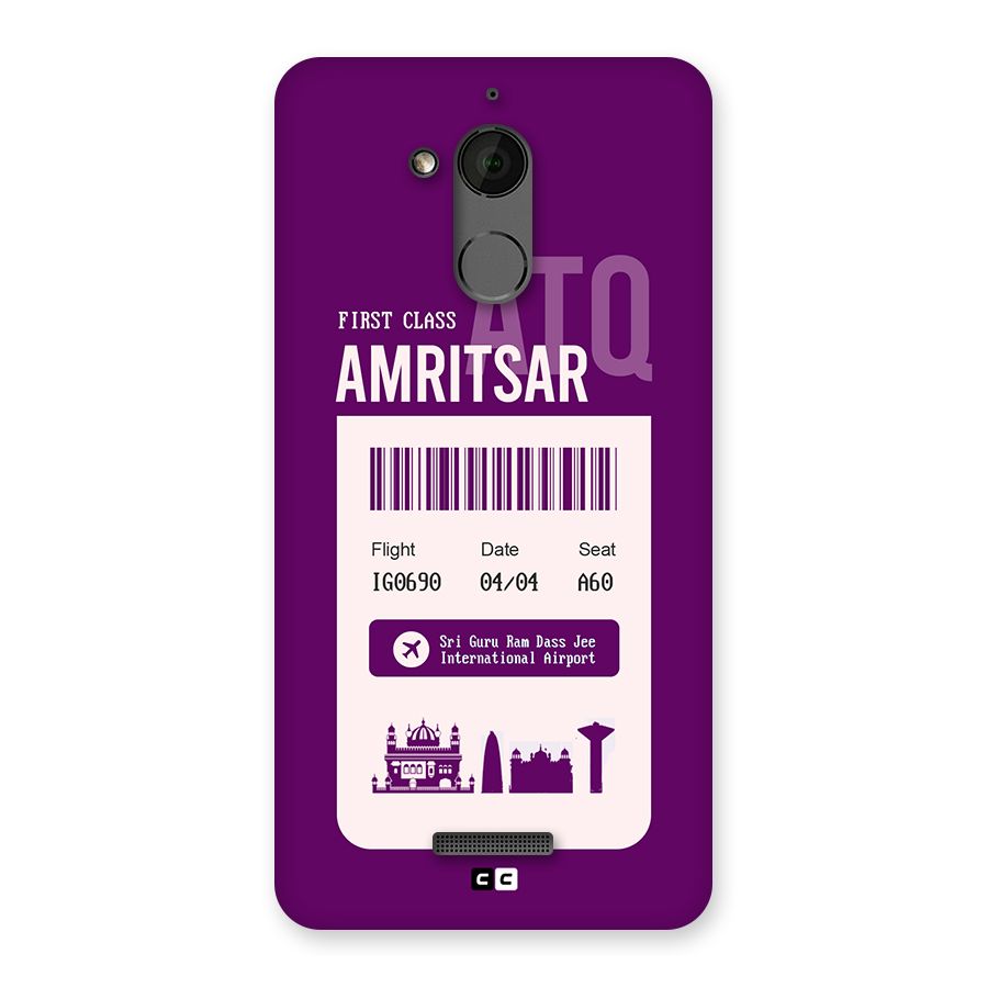 Amritsar Boarding Pass Back Case for Coolpad Note 5