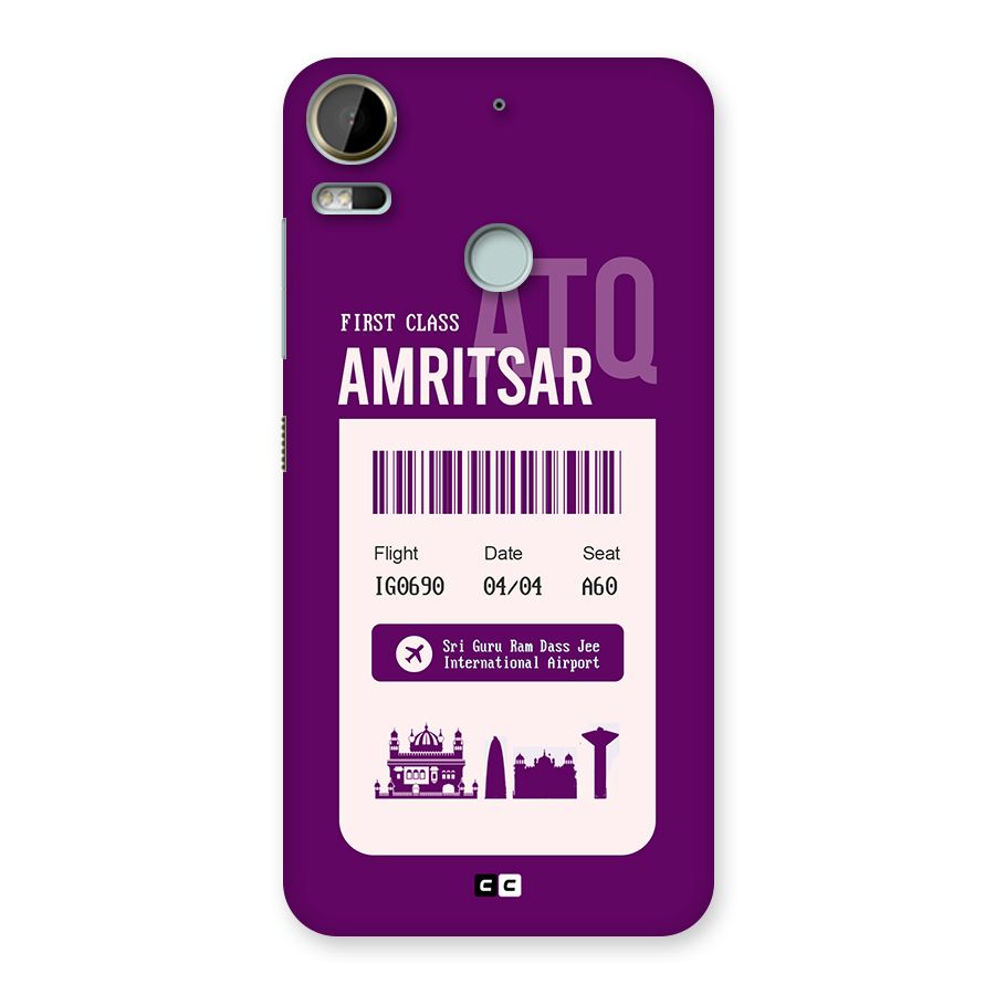 Amritsar Boarding Pass Back Case for Desire 10 Pro