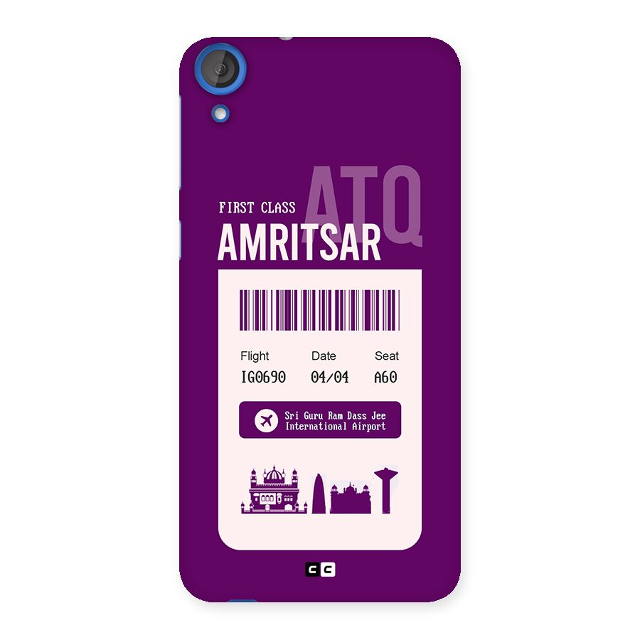 Amritsar Boarding Pass Back Case for Desire 820