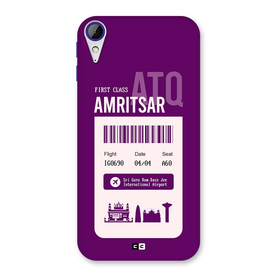 Amritsar Boarding Pass Back Case for Desire 830