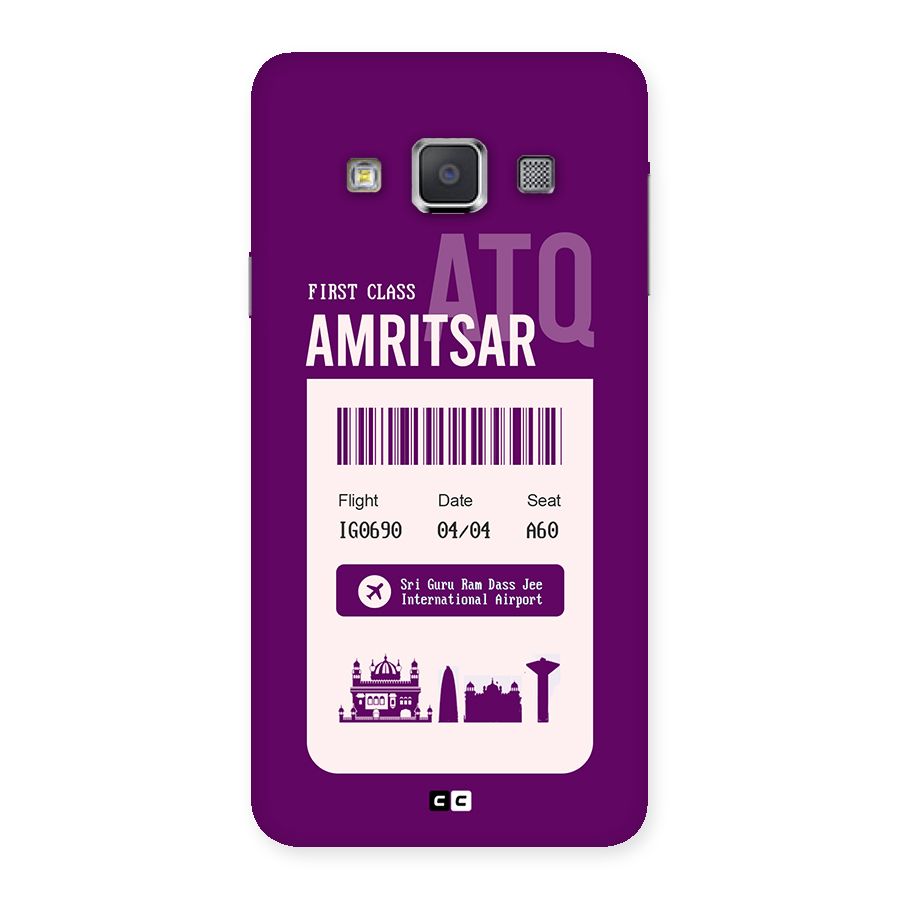 Amritsar Boarding Pass Back Case for Galaxy A3