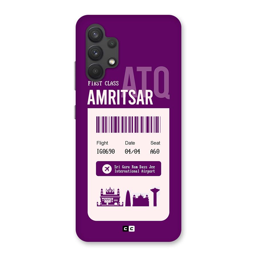 Amritsar Boarding Pass Back Case for Galaxy A32