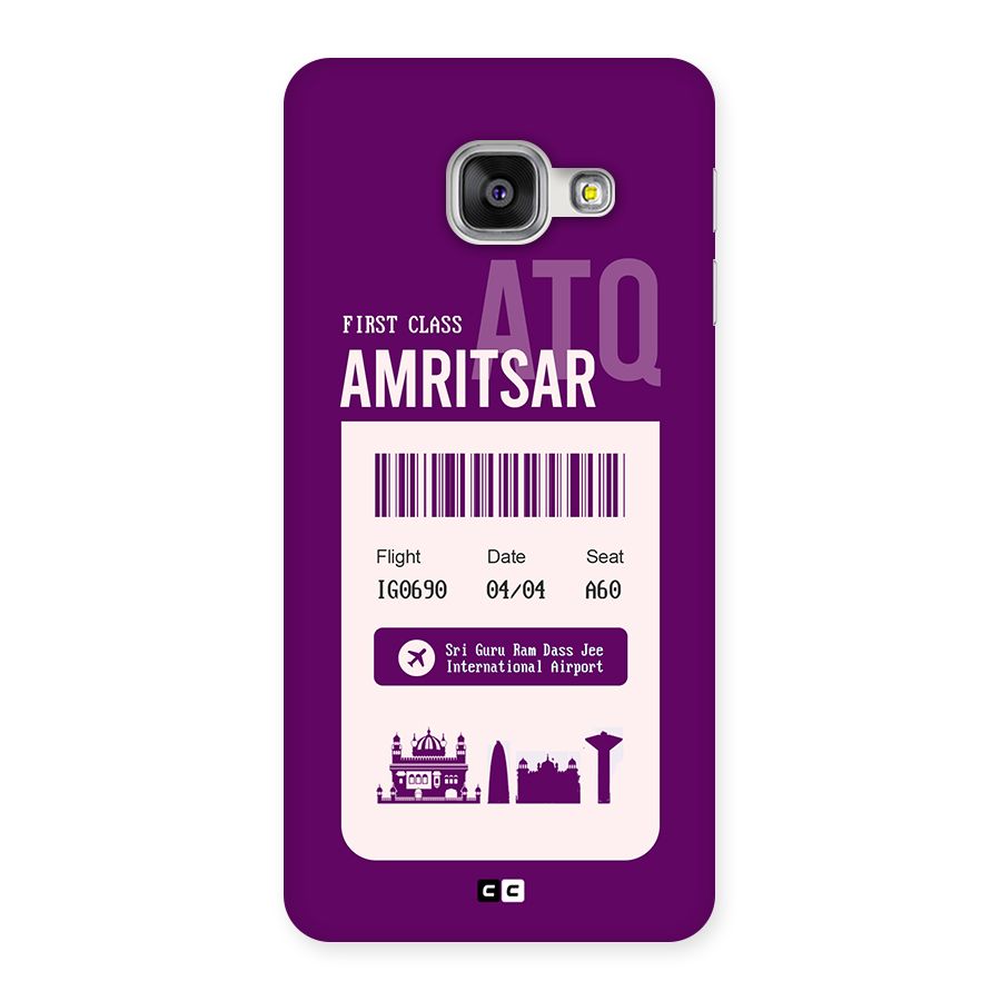 Amritsar Boarding Pass Back Case for Galaxy A3 (2016)