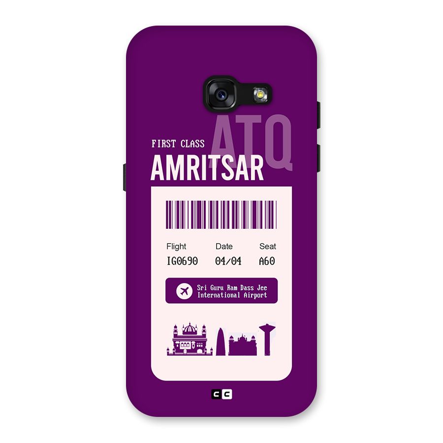 Amritsar Boarding Pass Back Case for Galaxy A3 (2017)